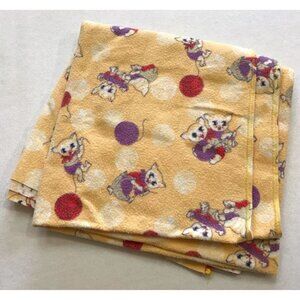 Vintage Flannel Baby Blanket Crib Sheet Nostalgic 80s 90s Kids